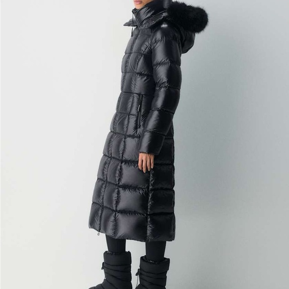 Aritzia The Super Puff™ The SuperSnug Puff™ Long - Hi-Gloss BLACK Small NWT - Picture 3 of 15